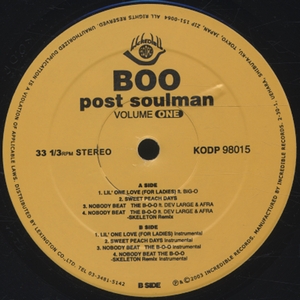 BOO / ブー / post soulman VOLUME1