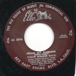 PHILLIP WALKER / フィリップ・ウォーカー / HELLO MY DARLING + PLAYING IN THE PARK (7")