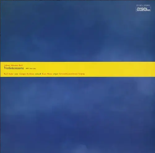 KARL SUSKE  / カール・ズスケ / バッハ:ヴァイオリン協奏曲集