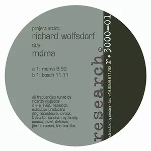RICHARD WOLFSDORF (RICARDO VILLALOBOS) / MDMA/BOSCH