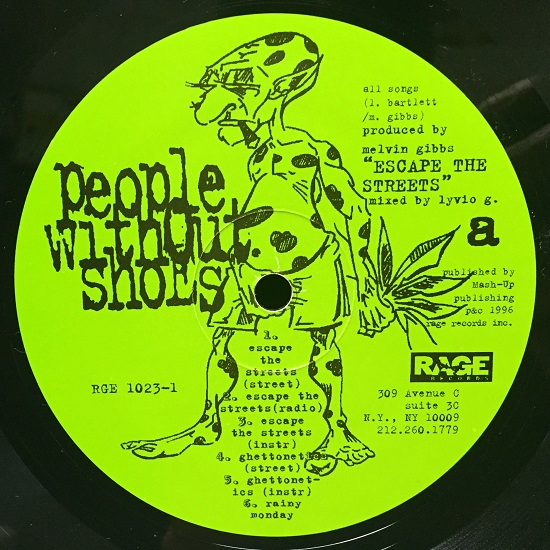 PEOPLE WITHOUT SHOES / ESCAPE THE STREETS - US ORIGINAL PRESS -