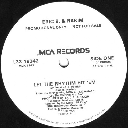 ERIC B. & RAKIM / エリックB. & ラキム / LET THE RHYTHM HIT E