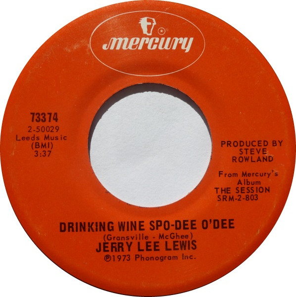 JERRY LEE LEWIS / ジェリー・リー・ルイス / DRINKING WIN SPO-DEE O'DEE