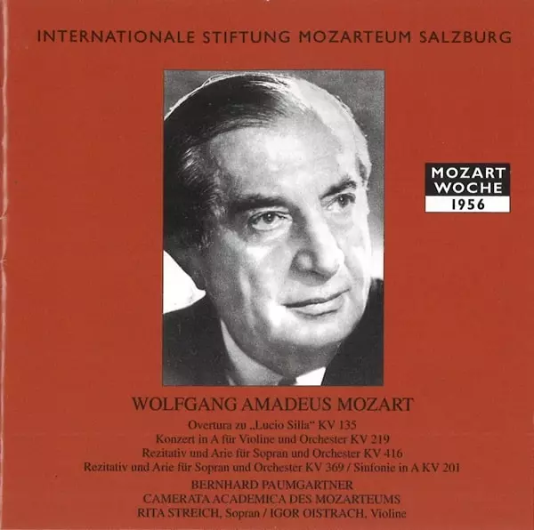 BERNHARD PAUMGARTNER / ベルンハルト・パウムガルトナー / MOZART:OVERTURA AZU LUCIO SILLA,KONZERT IN A FUR VIOLINE UND ORCHESTER