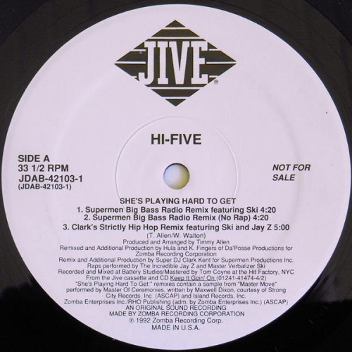 HI-FIVE / ハイ・ファイヴ / SHE'S PLAYING HARD TO GET(THE REMIXES)