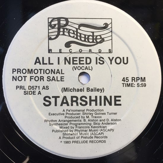 STARSHINE / ALL I NEED IS YOU