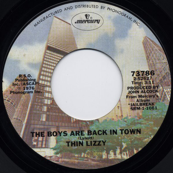 THIN LIZZY / シン・リジィ / BOYS ARE BACK IN TOWN
