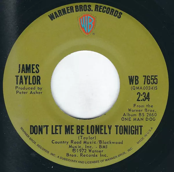JAMES TAYLOR / ジェイムス・テイラー / DON'T LET ME BE LONELY TONIGHT