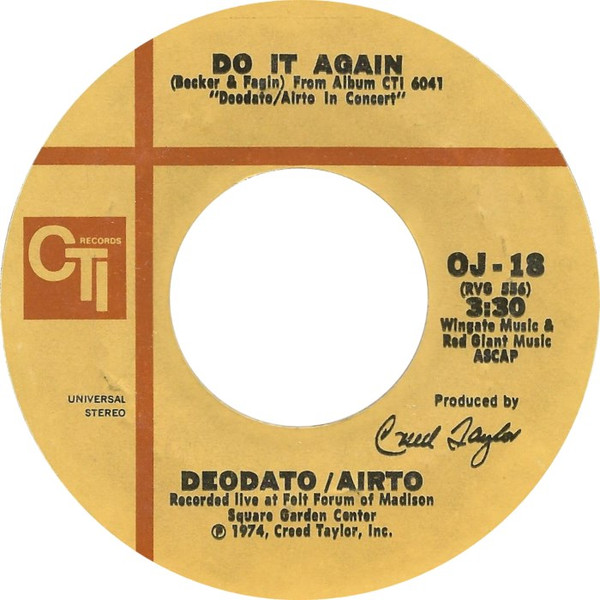 DEODATO / デオダート / DO IT AGAIN