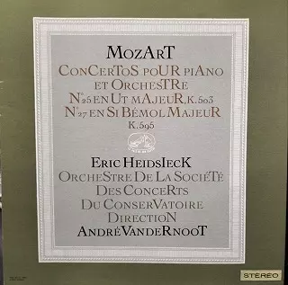ERIC HEIDSIECK / エリック・ハイドシェック / MOZART: PIANO CONCERTO NO.25 & 27