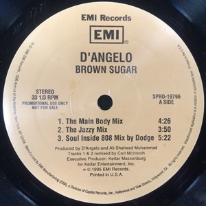 D'ANGELO / ディアンジェロ / BROWN SUGAR REMIX - US ORIGINAL PROMO PRESS 12" -