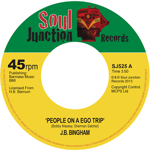 J.B. BINGHAM / PEOPLE ON A EGO TRIP + SHE'S ON STRIKE (7")