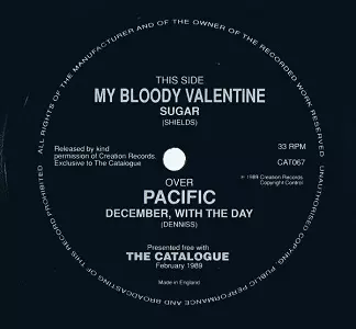 MY BLOODY VALENTINE / PACIFIC / SUGAR / DECEMBER, WITH THE DAY (7" FLEXI)