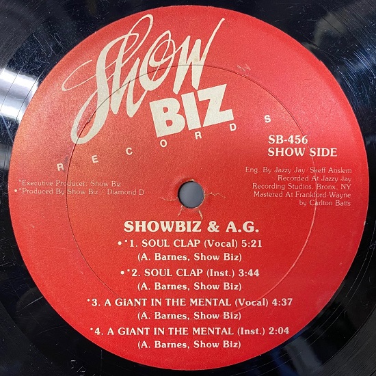 SHOWBIZ & A.G. / ショウビズ&A.G. / SOUL CLAP EP (ORIGINAL)