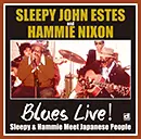 SLEEPY JOHN ESTES / スリーピー・ジョン・エスティス / BLUES LIVE! SLEEPY & HAMMIE MEET JAPANESE PEOPLE / イン・ジャパン '74 & '76: 伝説のブルース・ライヴ!