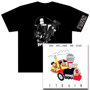 V.A.(DABO,JHETTO a.k.a YAKKO,VIKN,DJ SAAT) / 1 TRAIN ★ユニオン限定T-SHIRTS付セットMサイズ