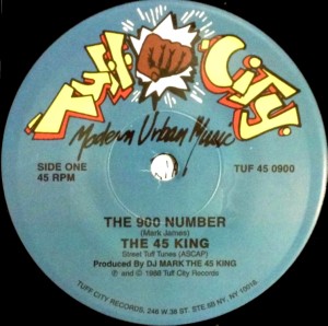 45 KING / 45キング (DJ マーク・ザ・45・キング) / 900 NUMBER LIMITED EDITION 7"(ジャケ無:紙スリーヴ)