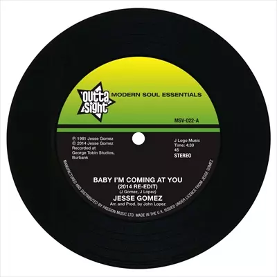 送料無料レア盤】 Jesse Gomez 『BABY I'M COMING AT YOU / LACE