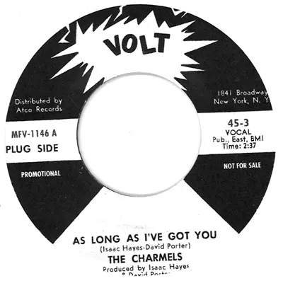 洋楽 THE CHARMELS / AS LONG AS I'VE GOT YOU 7 AS LONG AS I'VE GOT YOU (7