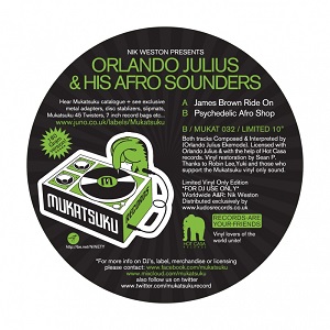 ORLANDO JULIUS / オーランド・ジュリウス / JAMES BROWN RIDE ON+PSYCHEDELIC AFRO SHOP (10”EP)
