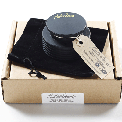 MASTERSOUNDS (ACCESSORY) / BLACK TURNTABLE WEIGHT (BLACK/YELLOW)