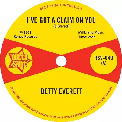 BETTY EVERETT + JUANITA NIXON / I'VE GOT A CLAIM ON YOU + STOP KNOCKIN' (7")
