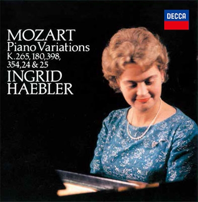 INGRID HAEBLER / イングリット・ヘブラー / モーツァルト:変奏曲集