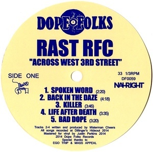 RAST RFC / ACROSS WEST 3RD STREET EP