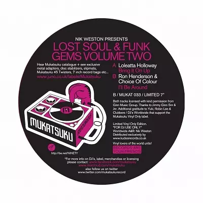 LOLEATTA HOLLOWAY / RON HENDERSON AND CHOICE OF COLOUR / BRING IT ON UP / I'LL BE AROUND (7")