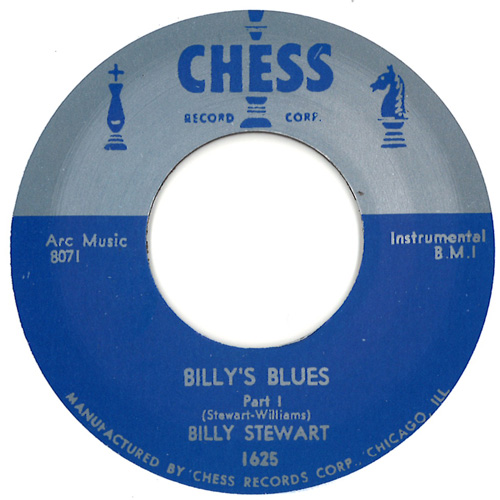 BILLY STEWART / ビリー・スチュワート / BILLY'S BLUES PT.1&2 (7")