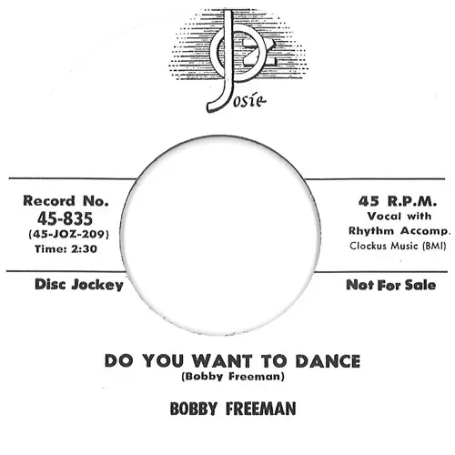 BOBBY FREEMAN / ボビー・フリーマン / LITTLE GIRL DON'T YOU UNDERSTAND / DO YOU WANNA DANCE (7")