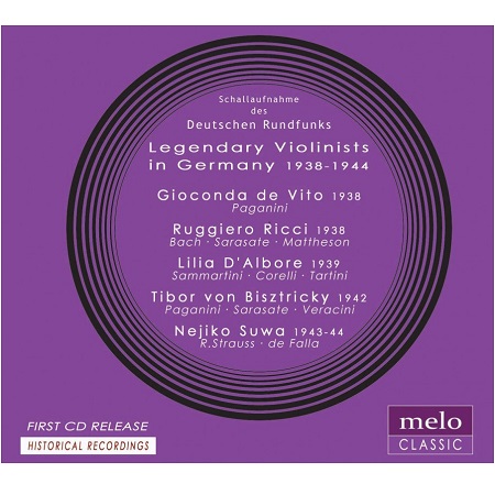 VARIOUS ARTISTS (CLASSIC) / オムニバス (CLASSIC) / LEGENDARY VIOLINISTS IN GERMANY 1938-44