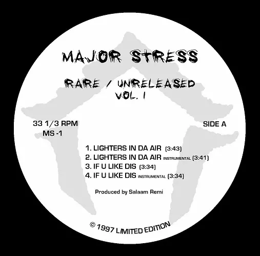 洋楽 Major Stress / More And More / CDS MAJOR STRESS / MORE AND MORE