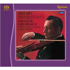 ARTHUR GRUMIAUX / アルテュール・グリュミオー / MOZART: VIOLIN CONCERTOS NOS.3 & 5 / SINFONIA CONCERTANTE K364 / モーツァルト:ヴァイオリン協奏曲第3番 & 第5番「トルコ風」、協奏交響曲 K364 (SACD)