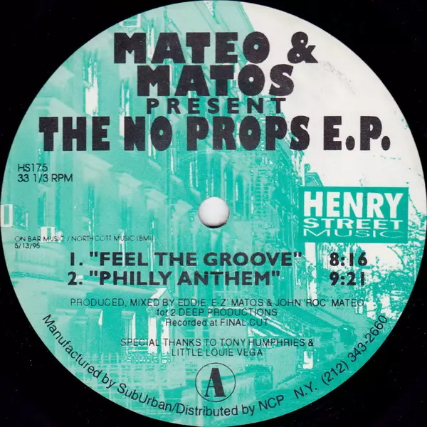 MATEO & MATOS / NO PROPS EP