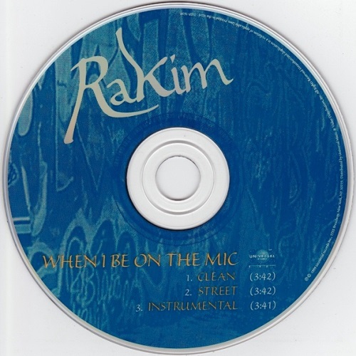 RAKIM / ラキム / WHEN I BE ON THE MIC - US PROMO CD SINGLE -