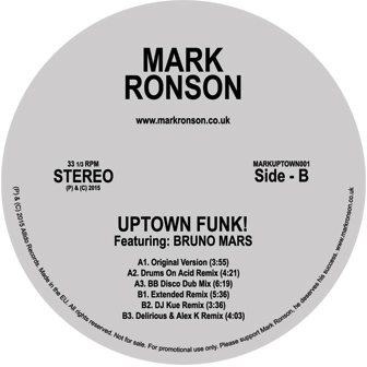 マーク・ロンソン / UPTOWN FUNK (REMIXES)