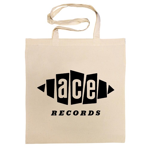 ACE RECORDS TOTE BAG / ACE RECORDS COTTON BAG (BLACK)