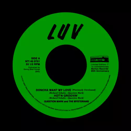 QUESTION MARK & THE MYSTERIANS / クエスチョン・マーク&ザ・ミステリアンズ / DONCHA WANT MY LOVE (7")