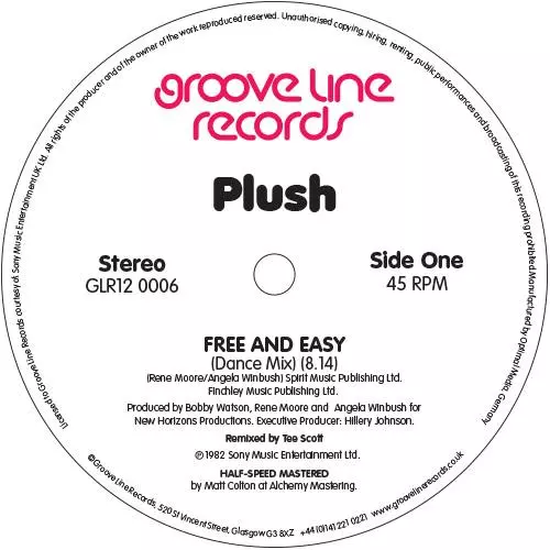 PLUSH (SOUL) / プラッシュ / FREE AND EASY / BURNIN' LOVE (12")