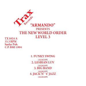 ARMANDO / アルマンド / NEW WORLD ODER LEVEL 3(REISSUE)