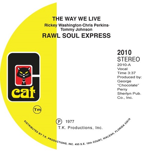 RAW SOUL EXPRESS / ロウ・ソウル・エクスプレス / WAY WE LIVE / THIS THING CALLED MUSIC (7")