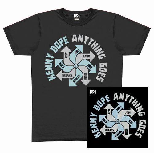 KENNY DOPE / ケニー・ドープ / ANYTHING GOES MIX CD & T-SHIRT BLACK(S)