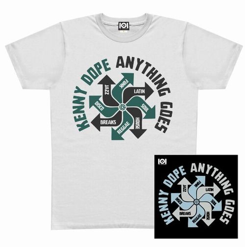KENNY DOPE / ケニー・ドープ / ANYTHING GOES MIX CD & T-SHIRT WHITE(S)