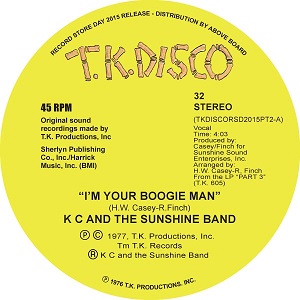 KC & THE SUNSHINE BAND / KC&ザ・サンシャイン・バンド / I'M YOUR BOOGIE MAN(TODD TERJE EDIT)