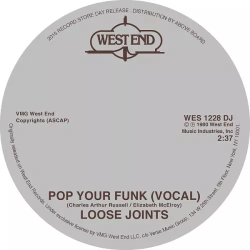 LOOSE JOINTS / ルーズ・ジョインツ / POP YOUR FUNK (7")