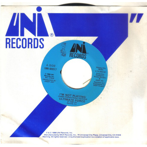 ULTIMATE FORCE / I'M NOT PLAYING 7"