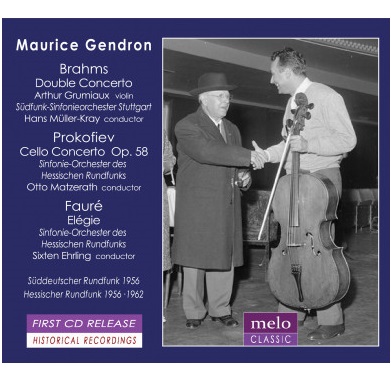 MAURICE GENDRON / モーリス・ジャンドロン / BRAHMS: DOUBLE CONCERTO / PROKOFIEV: CELLO CONCERTO OP.58 / FAURE:ELEGY