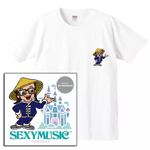 SEX山口 / SEXY MUSIC ~FANTASY~★ディスクユニオン限定T-SHIRTS付セットLサイズ"ホワイト" 