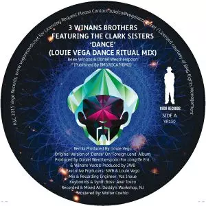 3 WINANS BROTHERS FEAT. THE CLARK SISTERS / 3ワイナンス・ブラザーズ・フィート・ザ・クラーク・シスターズ / DANCE(LOUIE VEGA REMIXES)
